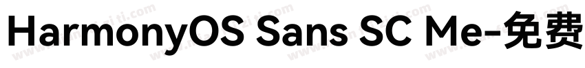 HarmonyOS Sans SC Me字体转换